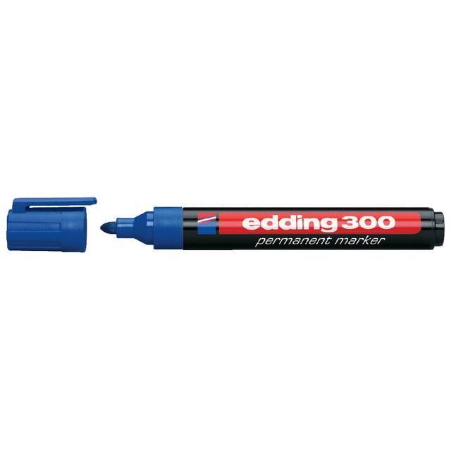 Edding - edding permanent marker 300 blauw