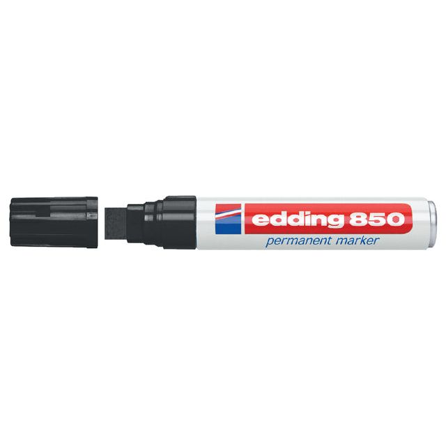 Edding - Viltstift edding 850 blokpunt zwart 5-16mm | 5 stuks