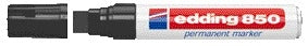 Edding -  Viltstift  850 blok 5-18mm zwart | 5 stuks