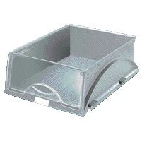 Leitz - Papelera de clasificación 5231 Sorty con solapa gris