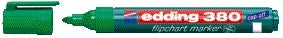 Edding -  Viltstift  380 flipover rond 1.5-3mm groen | 10 stuks