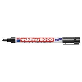 Edding -  Diepvriesmarker  8000 rond 1mm zwart | 5 stuks