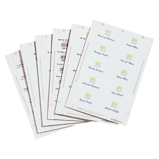 Langlebig - Badgaart Langlebiger Duraprint 54x90mm | Pack 200