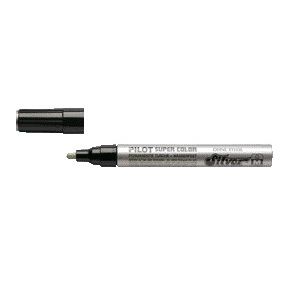 Pilot -  Viltstift  Super Color lakmarker medium zilver