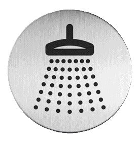 Durable - Info board pictogram 4938 shower 83mm | 5 pieces