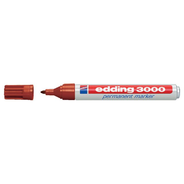 Edding - Viltstift edding 3000 rond bruin 1.5-3mm