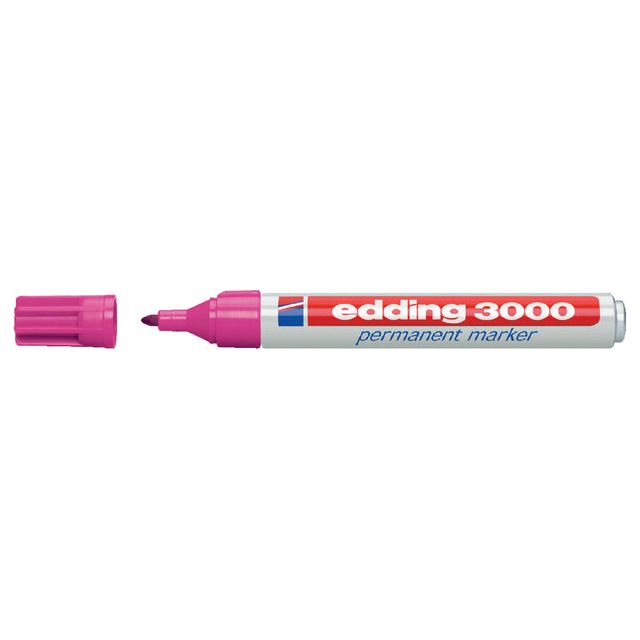 Edding - Felt -Tip Edding 3000 autour de 1,5 à 3 mm rose | 1 pièce