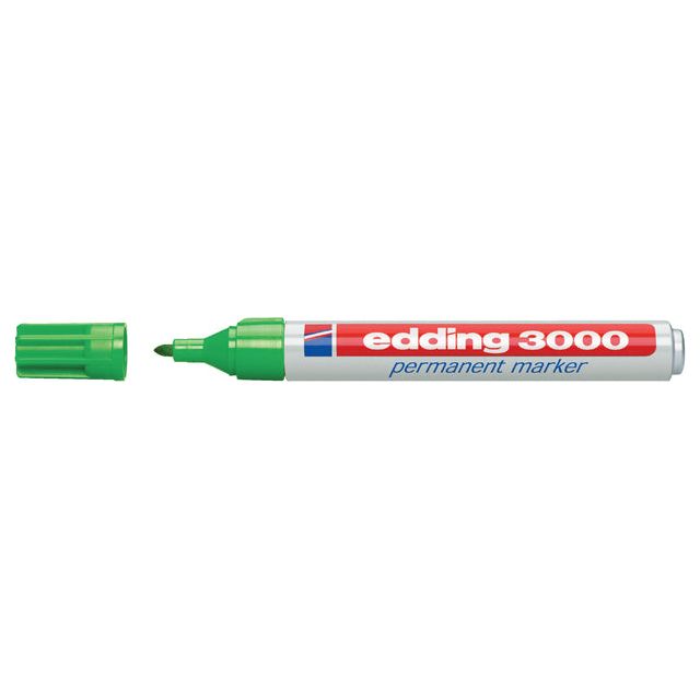 Edding - Viltstift edding 3000 rond lichtgroen 1.5-3mm