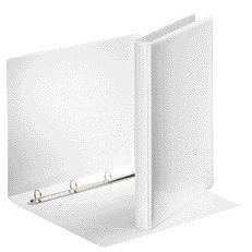 Esselte - Carpeta de presentación con anillas panorámica A4 4 anillas mecanismo D 20 mm PP blanco