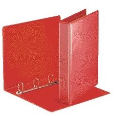 Esselte - Classeur de présentation panorama A4 4 anneaux mécanisme D 20mm PP rouge | 10 pièces