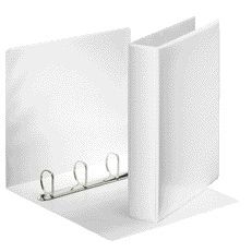 Esselte - Presentation ring binder panorama A4 4-ring D-mechanism 25mm PP white | 10 pieces