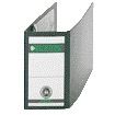 Leitz - Ordner A6 77mm horizontal cartón negro