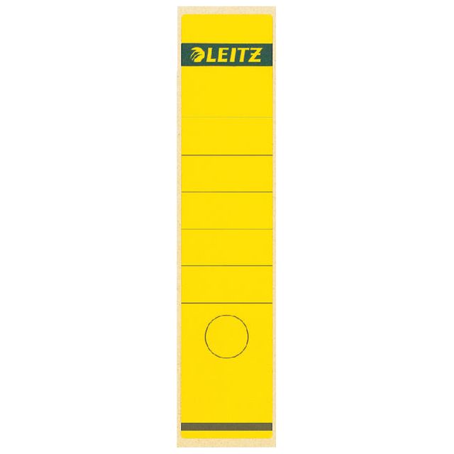 Leitz - Back Label Leitz 1640 62x285mm Gelb | PAK A 10 Stück | 10 Stück