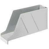 Leitz - Portacargadores 2427 horizontal gris | 20 piezas