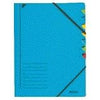 Leitz - Sorting folder 7 tabs cardboard blue | 5 pieces