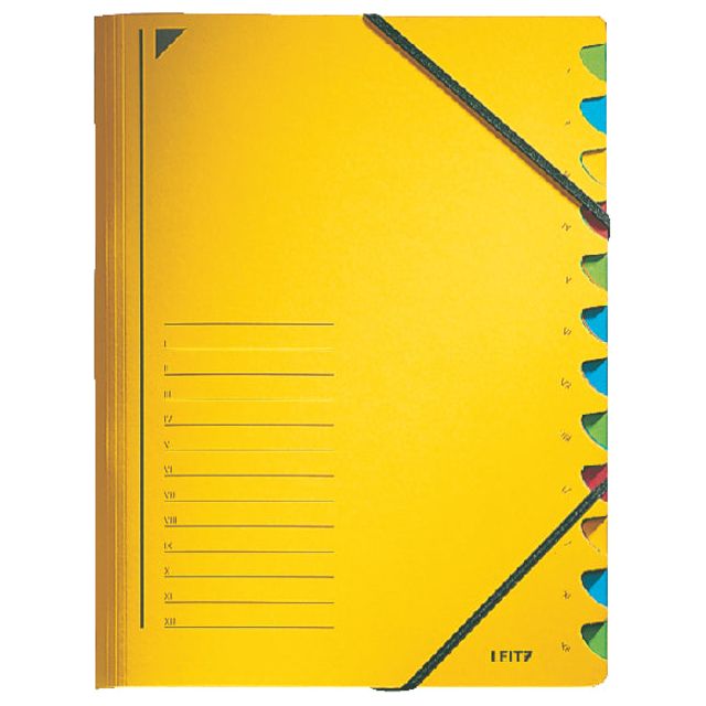 Leitz - Tri Folder Leitz 3912 12 gâteaux jaune | 1 pièce