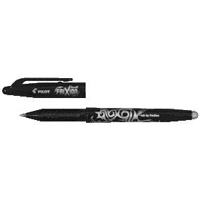 Pilot -  Rollerpen  frixion bl-fr7 m zwart