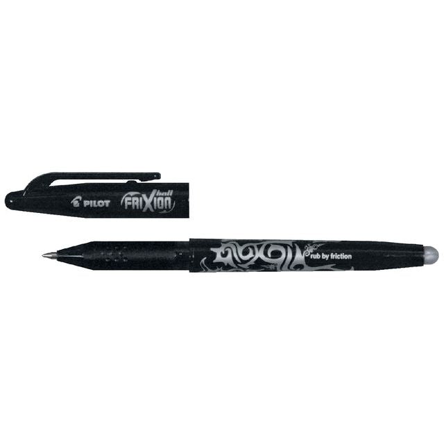 Pilot - Rollerpen PILOT Frixion BL-FR7 zwart  0.35mm | 12 stuks