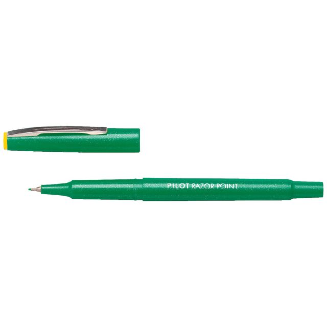 Pilot - Fineliner PILOT Razor Point SW-10 PP groen 0.4mm | 12 stuks