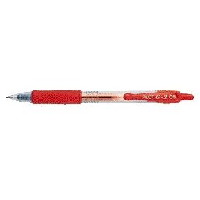 Pilot -  Gelschrijver  G-2 fijn rood