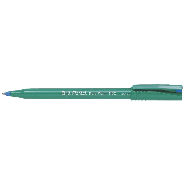 Pentel - Rollerpen R50 blauw 0.4mm | 12 stuks