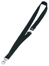 Durable - Cordón textil 8137 con mosquetón negro | 10 piezas