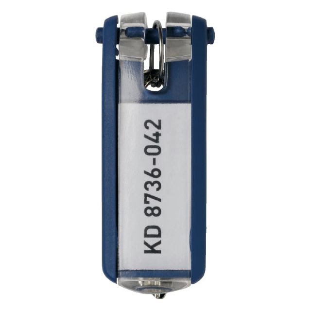 Durable - sleutelhanger Key Clip, blauw, pak van 6 stuks