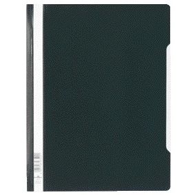 Durable - Fijación rápida A4 PVC negro | 50 piezas