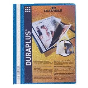 Durable - Carpeta de fijación rápida Duraplus A4 azul | 25 piezas