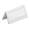 Durevole - Targhetta da tavolo 8052 61x210mm trasparente | 25 pezzi