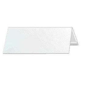 Durable - Placa de mesa 8053 105x297mm transparente | 25 piezas