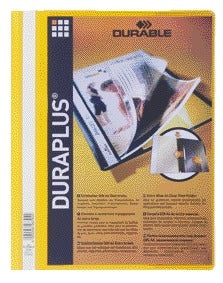 Durable -  Snelhechtmap  duraplus a4 geel | 25 stuks