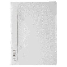 Durable - Fijador rápido A4 PP blanco | 50 piezas