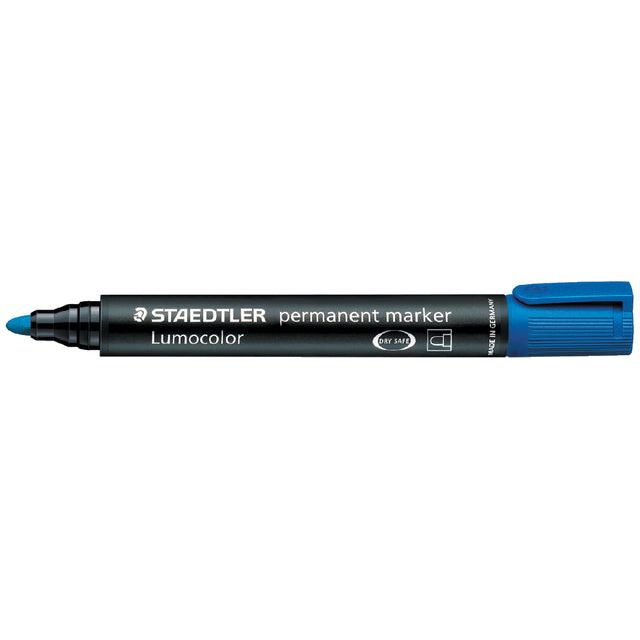 Staedtler - Lumocolor 352, permanent marker, ronde punt, 2 mm, blauw