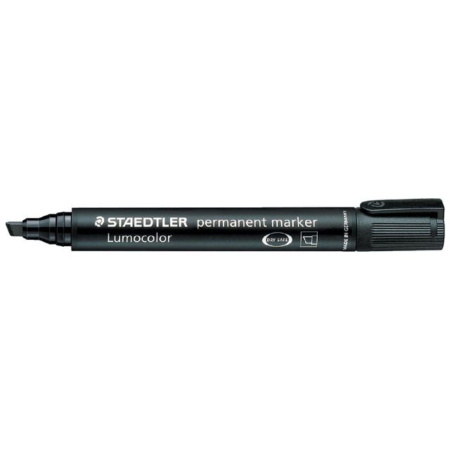 Staedtler -Filz -Tip Pen Lumocolor 350 Schräg 2-5mm Zw | Außenschachtel ein 10 Stück