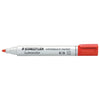 Staedtler - Felt -Tip Pen 351 Blanc Blanche autour de 2 mm rouge | Boîte extérieure une pièce de 10