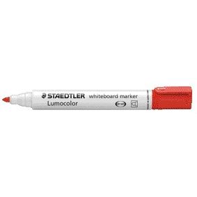 Staedtler -  Whiteboardmarker 351 rond 2mm rood | 10 stuks