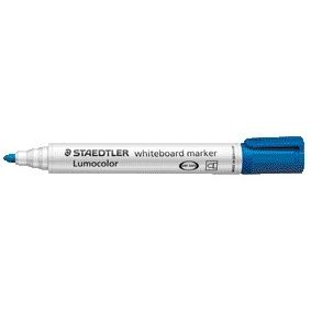 Staedtler - Pennarello per lavagna bianca Lumocolor 351 rotondo blu 2mm