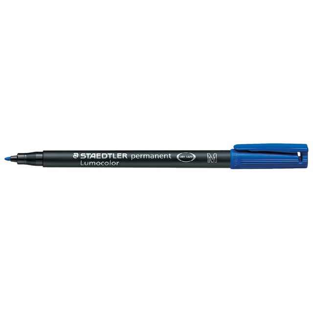 Staedtler - Felt -tip Pen ohp lumo m 317 perm bleu | Boîte extérieure une pièce de 10