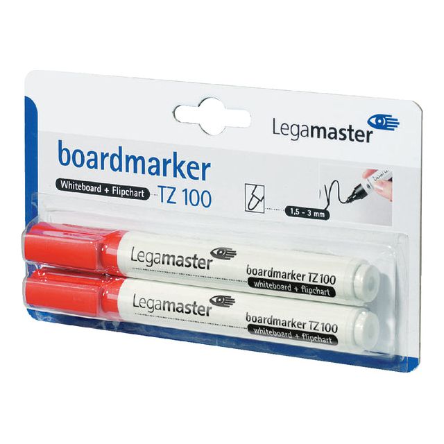 Legamaster - Filz -vertlift Legamaster TZ100 Whiteboard 2mm 2. Rd | Blasen Sie ein 2 Stück | 10 Stück