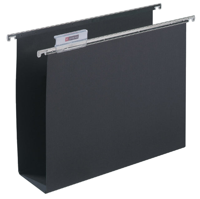 Quantore - Hangmap folio U-bodem 80mm zwart | 5 stuks