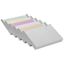 Exacompta - Prospekthalter Wand A4 6-Fächer horizontal grau