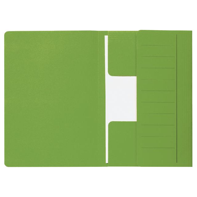 Djois - Dossiermap   Mammoet folio 3 kleppen 270gr groen | 50 stuks