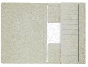 Colorkraft - Dossier Djois Mammoet folio 3 rabats 250gr gris recyclé 10 pièces