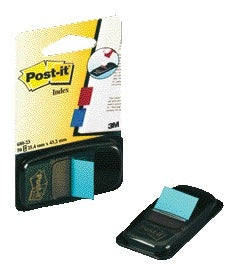 Post-it - Index tabs 680 25.4x43.2mm bright blue | 12 pieces