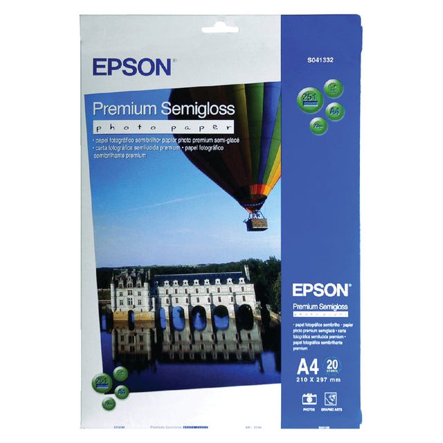 EPSON - Photo Paper Epson S041332 A4 251gr Mat | Pack de 20 feuilles