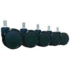 Euroseats - Sedia da ufficio con rotelle sedili morbidi 5 pezzi