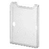 Exacompta - Portafolletos de pared A4 1 compartimento vertical transparente transparente