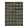 HERMA - Label 4130 13x13Mm letters A-Z black on gold