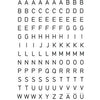 HERMA -  Etiket  4154 5mm letter a-z zwart op transp | 10 stuks